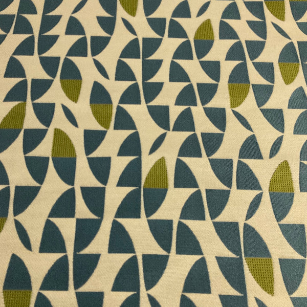 Designtex Swing Canvas Geometric Blue Upholstery Fabric