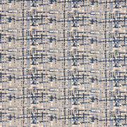 Remnant of Robert Allen Abstract Plaid Cobalt Upholstery Fabric