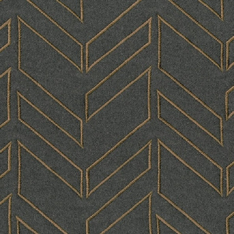 Brentano Arrow Pavement Gray Upholstery Fabric