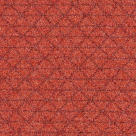 Remnant of Designtex Bixby Micro Tomato Wool Upholstery Fabric
