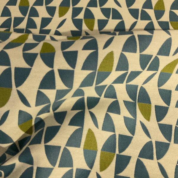 Designtex Swing Canvas Geometric Blue Upholstery Fabric