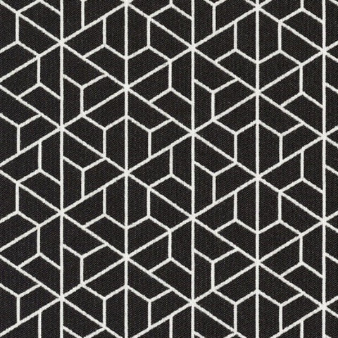 Carnegie Triad 34 Black Sunbrella Upholstery Fabric