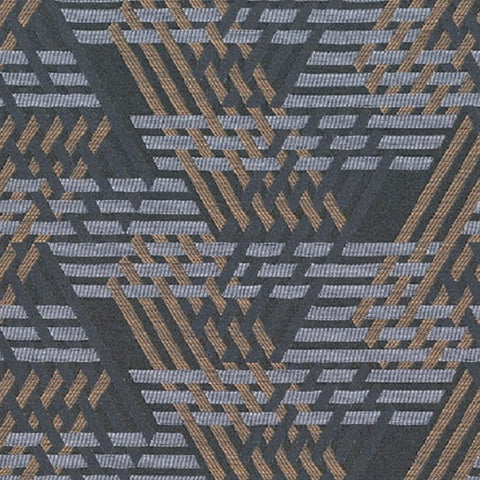 Brentano Transit Boxcar Black Upholstery Fabric