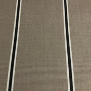 Remnant of Sunbrella Shade Regimental Putty Outdoor Awning Upholstery Fabric
