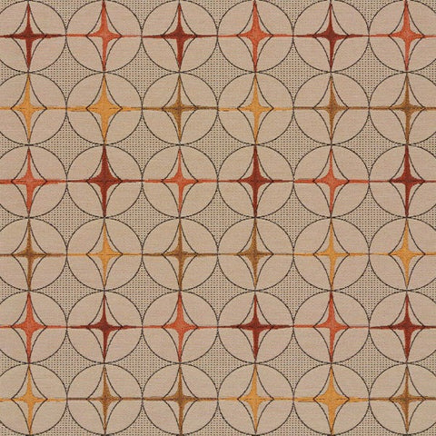 Arc-Com Tritik Terracotta Upholstery Fabric