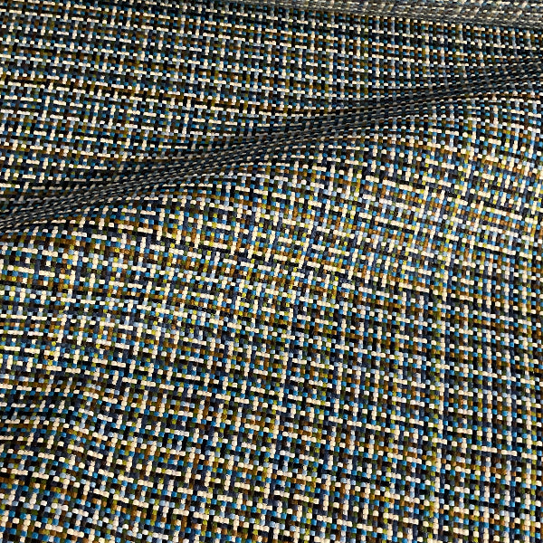 Arc-Com Pixel Baltic Blue Upholstery Fabric