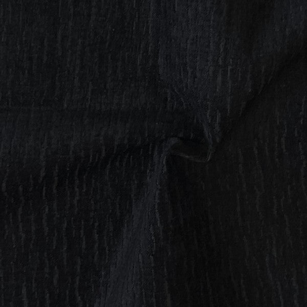 Bolero Ebony Black Chenille Upholstery Fabric