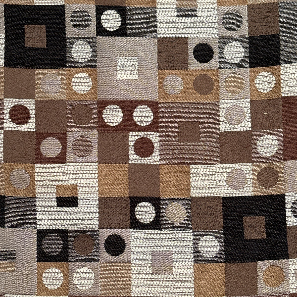Checkers Chestnut Upholstery Fabric