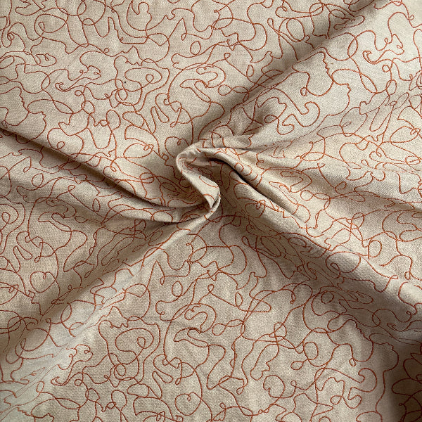 Designtex Wire Winsor Orange Upholstery Fabric Yardage
