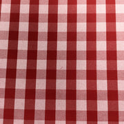 Red Plaid Tablecloth Cotton Fabric