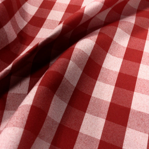 Red Plaid Tablecloth Cotton Fabric