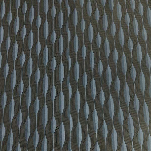 Mayer Ascension Cerulean Blue Stripe Upholstery Fabric