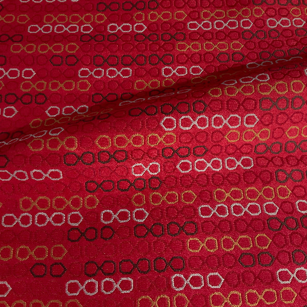 Momentum Lens Crimson Red Upholstery Fabric
