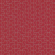 Remnant of CF Stinson Tangram Fuchsia Upholstery Fabric