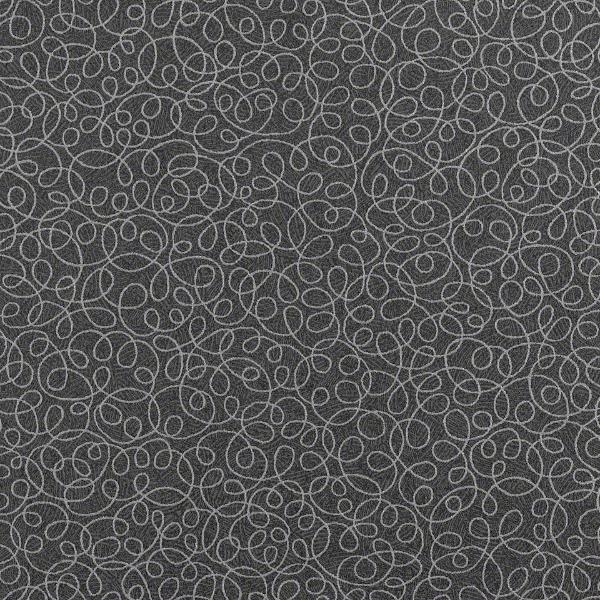 Remnant of CF Stinson Tendril Raven Upholstery Vinyl