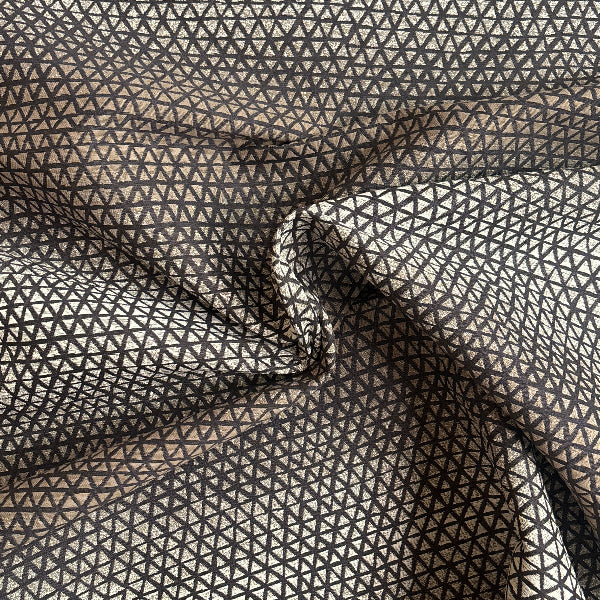 Pallas Lattice Earth Taupe Upholstery Fabric Yardage