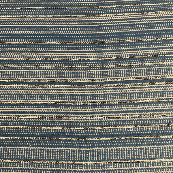 Pollack Thoroughfare River Stripe Blue Upholstery Fabric