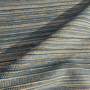 Pollack Thoroughfare River Stripe Blue Upholstery Fabric