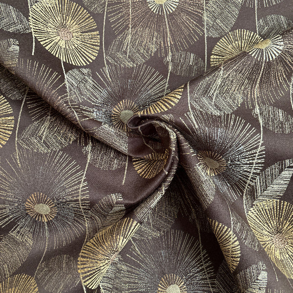 Pop Bloom Chocolateer Upholstery Fabric Yardage