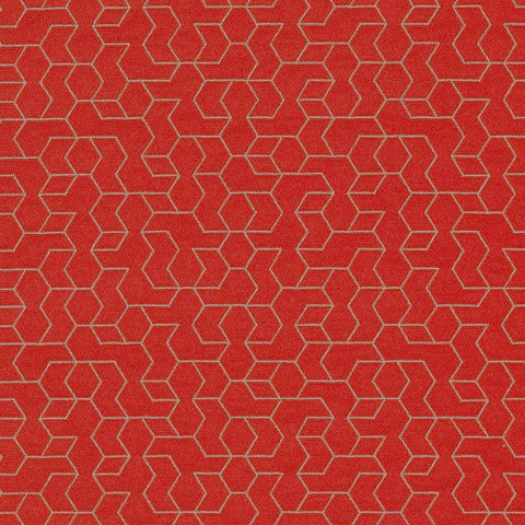 CF Stinson Tangram Tomato Upholstery Fabric