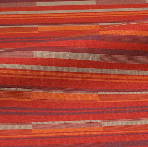 CF Stinson Bass Line Red Hot Upholstery Fabric