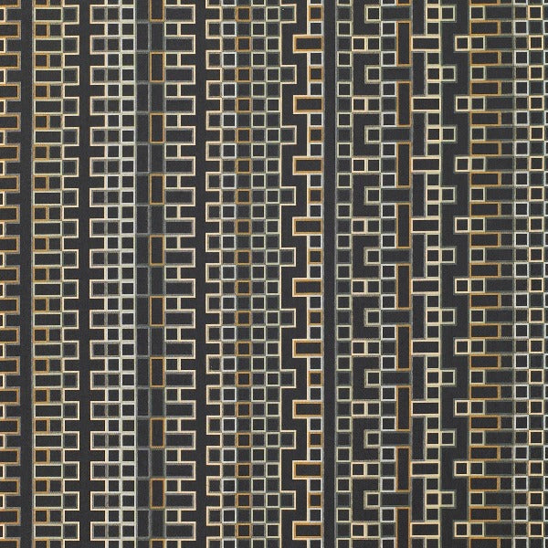 Remnant of Momentum Borders Incense Upholstery Fabric