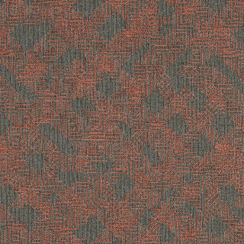 HBF Crosshatch Cloth Flora Gray Upholstery Fabric