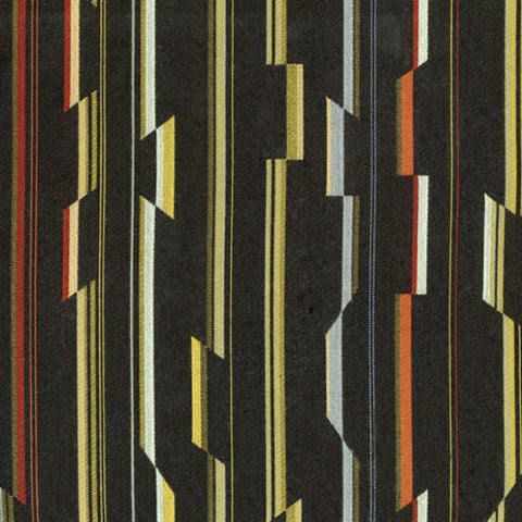 Designtex Razor Stripe Black Licorice Upholstery Fabric