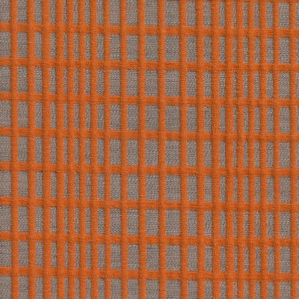 Remnant of Carnegie Relay 65 Orange Upholstery Fabric