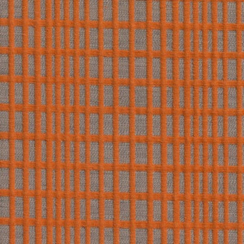 Remnant of Carnegie Relay 65 Orange Upholstery Fabric
