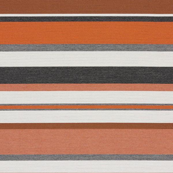Remnant of Arc-Com Sonata Stripe Orange Sunbrella Upholstery Fabric