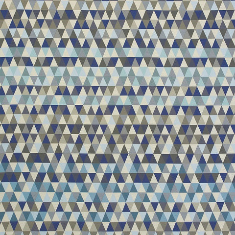 Momentum Triangles Cool Blue Sunbrella Upholstery Fabric