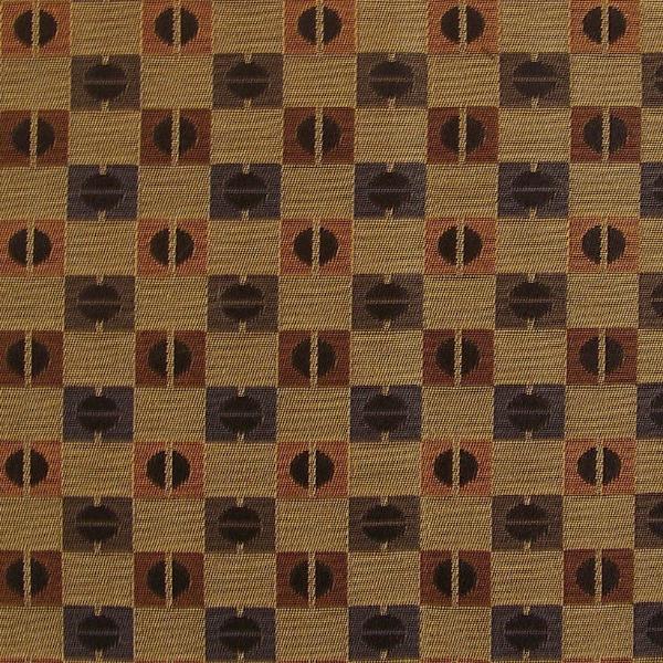 Arc-Com Abacus Crain Geometric Check Upholstery Fabric
