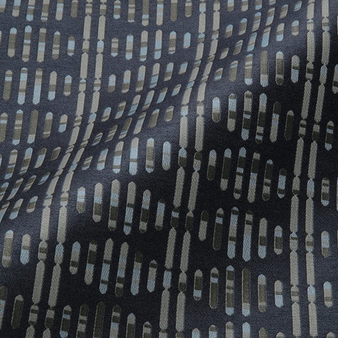 Gene Pool Navy Geometric Upholstery Fabric