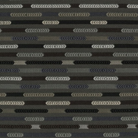 Designtex Nexus Granite Colorful Gray Stripe Upholstery Fabric