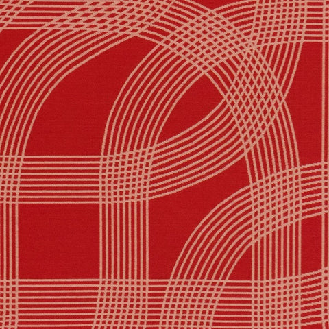 Maharam Cursive Fast Red Sunbrella Upholstery Fabric