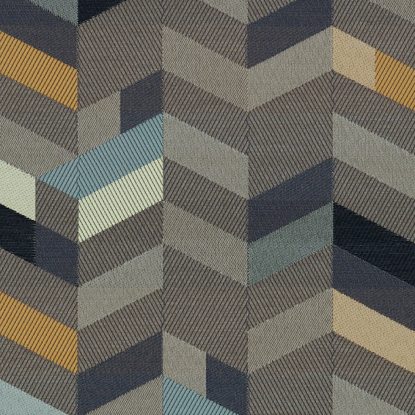 Maharam Parquet Branch Chevron Crypton Gray Upholstery Fabric