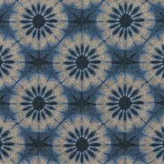Remnant of Arc-Com Arashi Indigo Upholstery Fabric