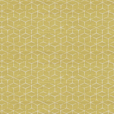 Remnant of Arc-Com Itajime Citron Upholstery Fabric