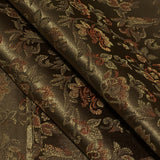 Airy Bronze Floral Brown Upholstery Fabric