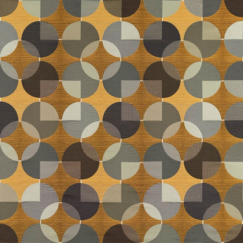 Arc-Com Fabrics Upholstery Fabric Geometric Design Compass Goldenrod