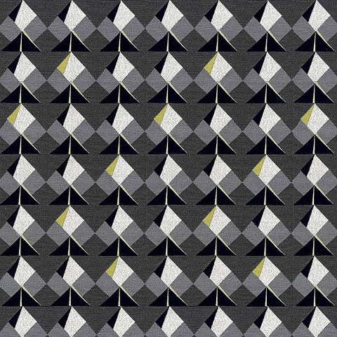 Carnegie Koi Color 20 Colorful Geometric Gray Upholstery Fabric
