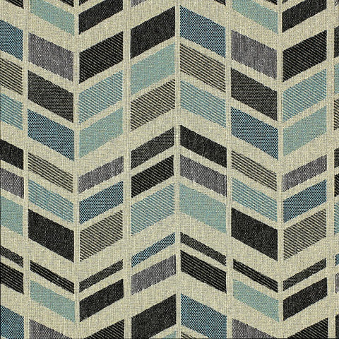 HBF High Rise Chrysler Blue Upholstery Fabric