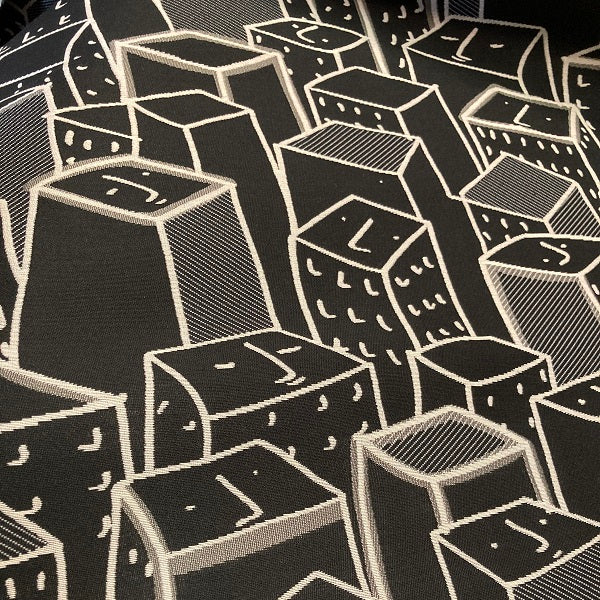 Momentum Places Spaces Faces Black Upholstery Fabric