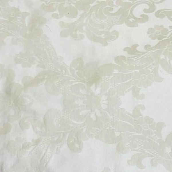 Burch Fabrics David Ivory Damask Upholstery Fabric