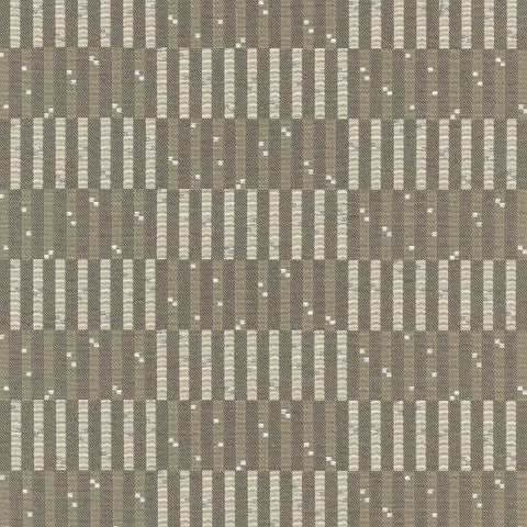 CF Stinson Skyline Feather Grey Geometric Segment Stripe Upholstery Fabric