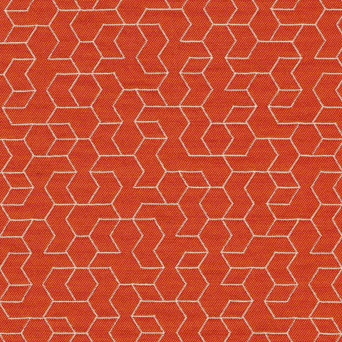 CF Stinson Tangram Guava Upholstery Fabric