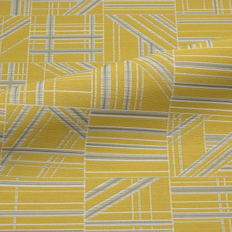 CF Stinson Nest Citron Geometric Yellow Upholstery Fabric