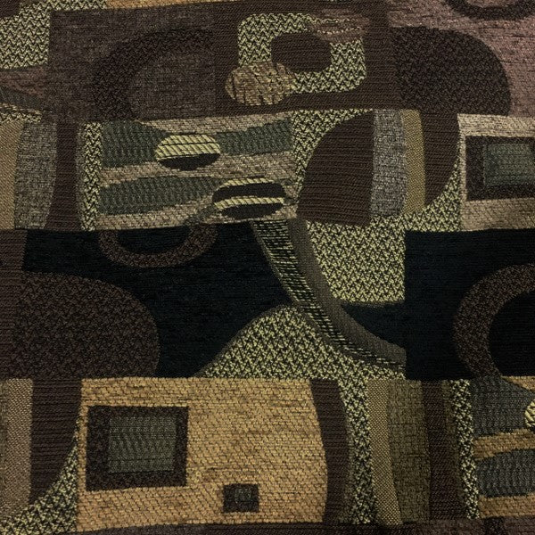 Swavelle Tomlin Timber Geometric Brown Upholstery Fabric