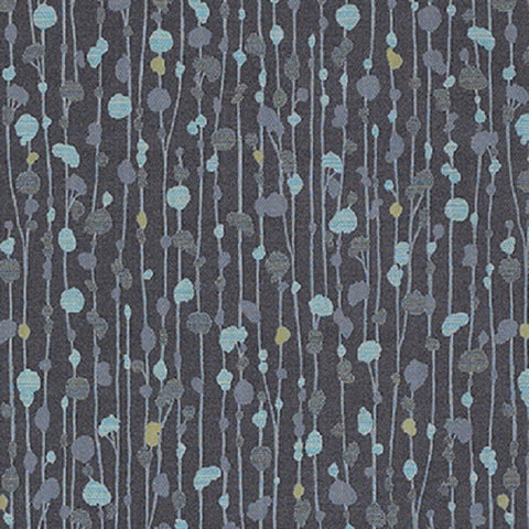 Momentum April Slate Abstract Foliage Gray Upholstery Fabric